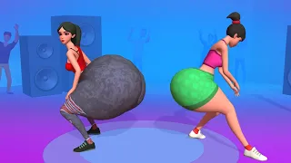 Satisfying Mobile Games Playing 1001 Tjktok UP LEVEL Twerk Race, Big Bounce, Girl Rider G1VE66