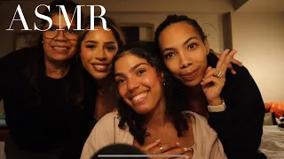 Family tries ASMR for the first time!!! (hotel edition)