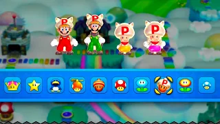 New Super Mario Bros U Deluxe – 4 Players Co Op Walkthrough