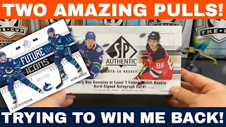 INCREDIBLE Box of 2019-20 Upper Deck SP Authentic Hockey!