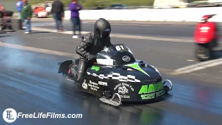 Snowmobile Drag Racing!