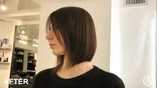 Градуированный Боб/bob haircut tutorial