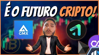 GMX E GNS COMO OPERAR FUTUROS DE CRIPTOMOEDAS NA PRÁTICA!