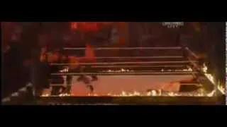 KANE VS WYATT FAMILY WWE SUMMERSLAM 2013 IN  FLAMES