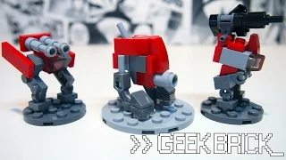 #GeekBrick Самоделки Мини-роботы из LEGO для настольной (часть 3)