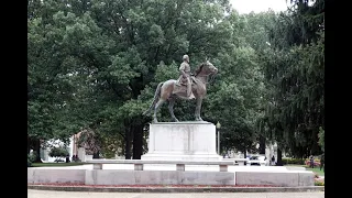 Nathan Bedford Forrest Body Being Removed from Health Sciences Park, Memphis