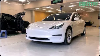 Tesla Model 3 ft. Grafityp透明亮光膜（10年保固）