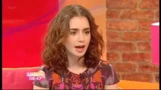 Lily Collins on  ITV's Lorraine