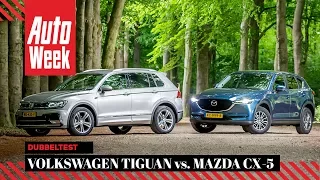 Mazda CX-5 vs. Volkswagen Tiguan - AutoWeek Dubbeltest - English Subtitles