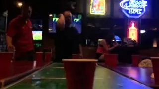 Slow motion beer pong