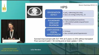 Cardiorespiratory failure in liver disease Julia  Wendon ISICEM 2023