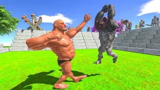 1v1 SUPER BATTLE | MUTANT PRIMATES vs FANTASY + ANCIENT HUMANS ARBS - Animal Revolt Battle Simulator