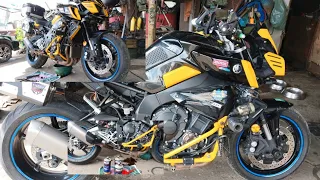 Change Oil Of Yamaha MT10 Big Bike #fernandzvlog