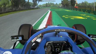 Fernando Alonso Imola Formula 1 Test Race 2021 On-board camera