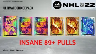 Crazy NHL 22 Pack Opening! 89+ Pulls