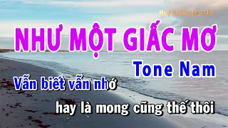 Như Một Giấc Mơ Karaoke Tone Nam Dm | Huy Hoàng Karaoke