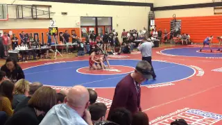 Quentin Oppenlander Sprague Districts 2/20/15 loss by pin