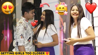 GETTING GIRLS TOO CLOSER PRANK ON  CUTE 🤩 GIRLS || EPIC REACTION 😱 || DEEPANSHUMANNI ||