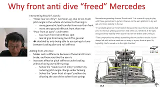 Why anti dive geometry "freed" Mercedes