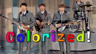 The Beatles - She Loves You (Ed Sullivan, 1964) [COLORIZED, check pinned comment]