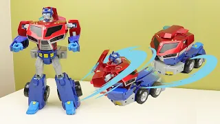 When Spinjitsu Meets Transformers Animated | #transformers Animated Rollout Command Optimus Prime