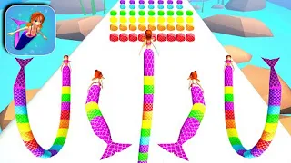 MERMAID RUSH 3D 🧜‍♀️🌈👩 Game All Levels Android,iOS NEW GAMEPLAY NEW UPDATE BIG LEVEL MR35336 AG7B