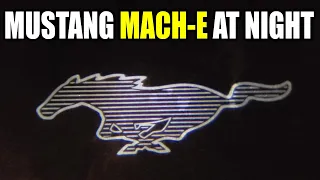 🌕Mustang Mach-E at Night🔴YOU DON'T WANT TO MISS THIS!  Mach-E Coolest Tech Review