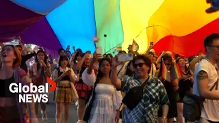 Thousands march for Pride Month in Thailand as same-sex marriage legalization nears