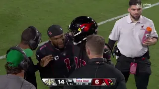 Kyler Murray HEATED with Coach Kliff Kingsbury (SCREAMING) 😳