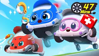 Little Rescue Squad - Fire Truck, Police Car, Ambulance | Kids Songs | BabyBus - Cars World