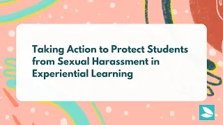 Press Conference: Taking Action to Protect Students from Sexual Harassment in Experiential Learning