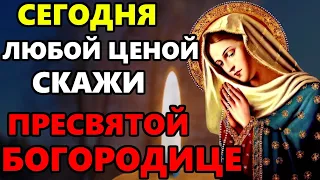 ЛЮБОЙ ЦЕНОЙ СКАЖИ ЭТУ МОЛИТВУ БОГОРОДИЦЕ ПРЯМО СЕЙЧАС! Молитва Богородице! Православие