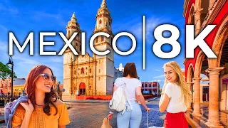 Mexico 🇲🇽 8K - Mexico 8K Walk & Drone, City Tour in Real HDR [8K]