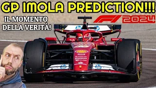 F1 2024 GP IMOLA 🇮🇹 PREDICTION "FERRARI IL MOMENTO DELLA VERITÀ!" 💥