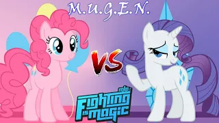 MUGEN: Mlp Fighting is Magic - Pink Pie Vs Rarity