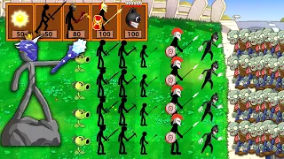 Stick war Legacy vs Plants vs Zombie Animation - Stickman vs Gargantuar Zombies