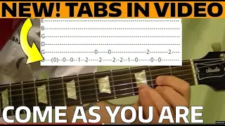 Come As You Are by Nirvana - Guitar Lesson WITH TABS