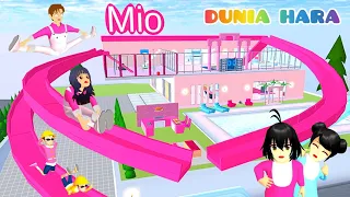 Wah Rumah Baru Mio Serba Pink Barbie 😱 | Yuta Pindah Rumah Karena Banjir | Sakura school Simulator