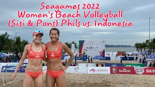 Seagames 2022 Women’s Beach Volleyball Set1 Phils (Sisi & Pons) vs Indonesia