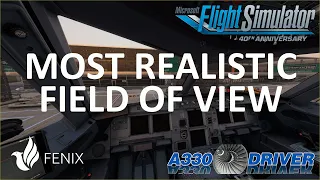 What's the MOST REALISTIC ZOOM and PILOTS FIELD OF VIEW in flight simulator? | Real Airline Pilot