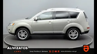 Mitsubishi Outlander 2008 2.4 Αεριο-βενζίνη Instyle 7Θ Οροφή 4wd Alivizatos cars