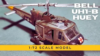 Building a 1:72 scale Uh-1B Huey model