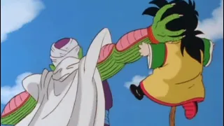 Piccolo throws a child.