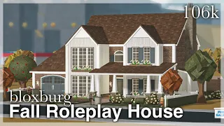 Bloxburg - Fall Roleplay House Speedbuild (exterior)