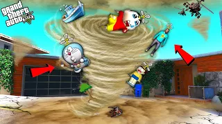 THE END SAND STORM ATTACK On SHINCHAN FRANKLIN & DORAEMON In GTA 5