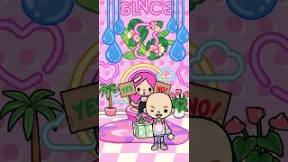 Yes or No challenge with new glossy furniture pack 💄💋🎀💓 | Toca boca #shorts