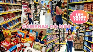 COMPRAS DE MERCADO PRO MÊS/COM VALOR TOTAL E DICAS DE PRODUTOS