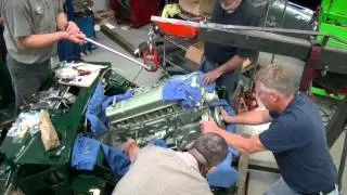 1967 Austin Healey 3000 BJ8   Engine and Trans Installation