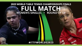 FULL MATCH | Adriana DIAZ vs Ivana MALOBABIC | WS R64 | #ITTFWorlds2023