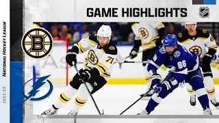 Bruins @ Lightning 11/21 | NHL Highlights 2022